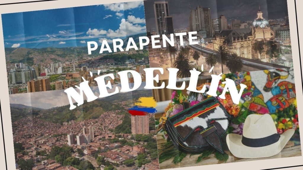 Volando parapente en medellin